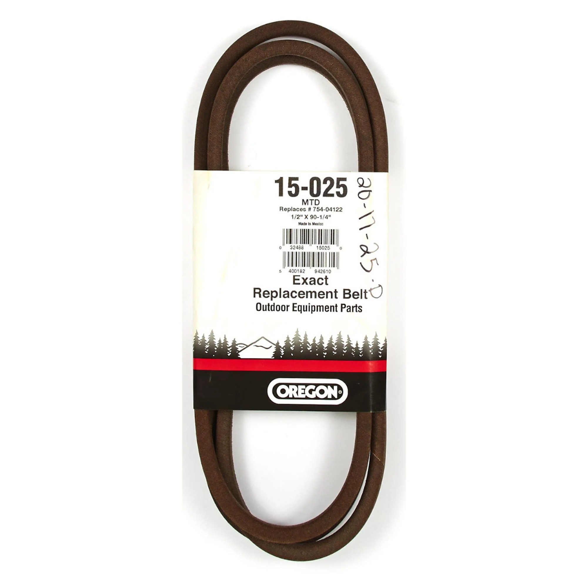 Oregon, Belt, Premium, Eng. to Deck Drive, CubCadet more, Length 90.25 in, Width 1/2 in, Model# 15-025